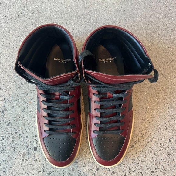 Yves Saint Laurent SL10H Men's High Top Sneakers - Picture 5 of 5